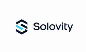 solovity logo text image